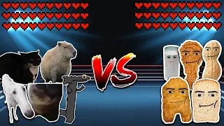 Capybara team vs All Gegagedigedagedago! Meme battle