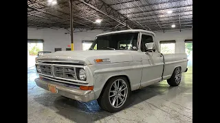 1972 Ford F100 with 5.0 Coyote motor with procharger.