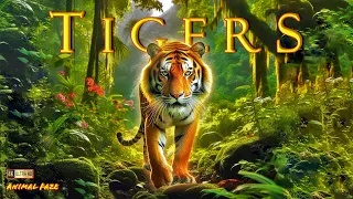 The Majesty of Tigers 4K ~ Animals (Relaxing Music)