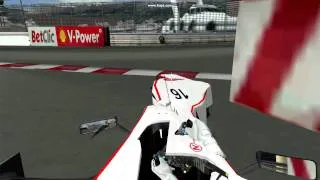 [HD]sergio perez crash monaco rfactor