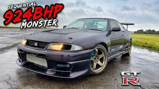 THIS 924BHP SEQUENTIAL NISSAN R33 GTR IS A ABSOLUTE MONSTER!