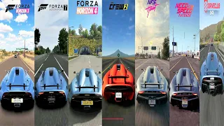 Koenigsegg Regera   || Ultimate Speed and Sound Comparison|| All Racing Games ( PC PS4 XBOX )