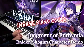 Raiden Shogun: Judgment of Euthymia/Genshin Impact Character Demo  INSANE Piano Arrangement/ピアノCover