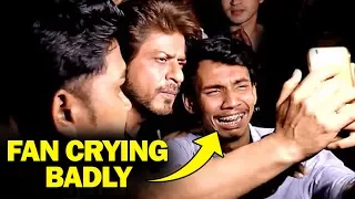 Shahrukh's FAN Crying While Taking Selfie | Emotional Video