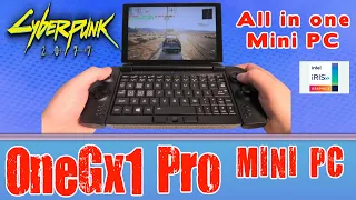 OneGX1 Pro Cyberpunk 2077 on Handheld Mini PC Intel Core i7-1160G7 Intel Iris Xe OneMix 4