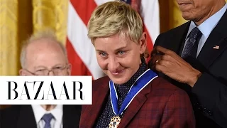 Ellen Degeneres Tears Up As She Receives the Presidential Medal of Freedom