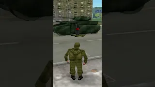 #shorts #gta3 gang member beat army soldier in rhino tank #viral 😁