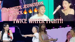 Jeongyeon vs Jihyo - Twice Water Fight in LA [FULL]