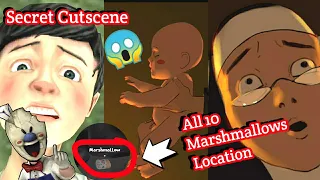 How To Find All 10 Marshmallow + Secret Cutscene With Nun In Ice Scream 5