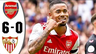 Arsenal vs Sevilla 6-0 Extended Highlights And All Goals 2022