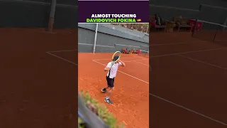 ALMOST TOUCHING DAVIDOVICH FOKINA #tennis #shorts