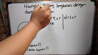 Hitunglah keliling lingkaran dengan diameter 21 cm