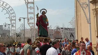 Martignano (Le) tradizionale saluto di San Pantaleone ai pelegrini 27 luglio 2022