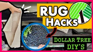 Grab $1 RUGS for this UNBELIEVABLE HACKS | 9 DIY's from the Dollar Store!