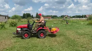 Косим газон и бурьян Беларус МТЗ 152 с косилкой КТМ-2