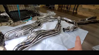 W211 e55 amg longtube headers!