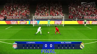 Liverpool vs Real Madrid - Penalty Shootout 2022 - UEFA Champions League Final - PES Gameplay