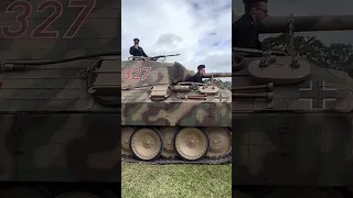 The amazing sound of the Maybach HL230 engine of the German Panther tank #ww2 #tank #panzer