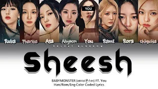 [KARAOKE] BABYMONSTER (베이비몬스터) - SHEESH - (Feat. YOU)