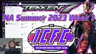 Tekken 7 ICFC Rusty Tournament Run with Lars! NA Summer Week #1