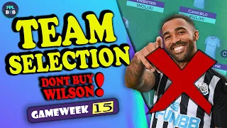 FPL GAMEWEEK 15 TEAM SELECTION - Fantasy Premier League 2022/23 Tips