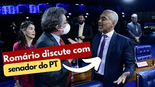 Romário discute com senador do PT: "Não bota o dedo na minha cara"