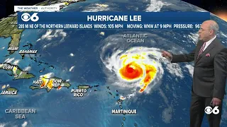 Hurricane Lee is now Category 2: 'Wind shear tearing storm apart'