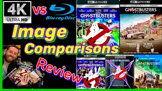 Ghostbusters Afterlife 4K UHD Blu Ray Review, Ghostbusters 1 & 2, 4K vs BluRay Image Comparison 1984