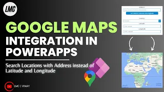 How to search location in Google Map with address in PowerApps