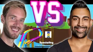 STUMBLE GUYS PEWDIEPIE VS DHAR MANN EQUILIBRIUM DISASTER