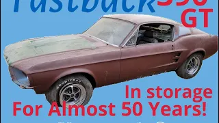 Barn Find! 1967 Ford Mustang GT 390 Fastback, 1 of 1, in Storage almost 50 years & it's For Sale!