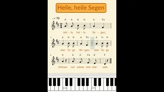 Heile, heile Segen | deutsches Kinderlied