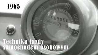 "Technika jazdy samochodem osobowym. Ruch pozamiejski - lato" (1965r.) /CAŁY FILM/