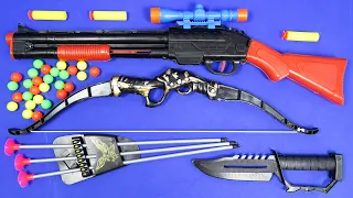 Hunting and Survival Weapons Set; Shotgun, Knife, Bow and Arrow and Much More! REVIEW