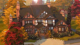 Huge Autumnal Tudor Family Home 🍂...(Sims 4 Speed Build)