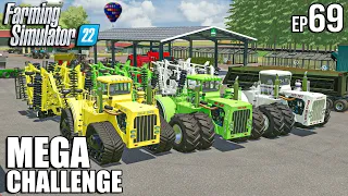 PLOWING FIELDS with CUSTOM BIG BUDS | MEGA Challenge | Farming Simulator 22 #69