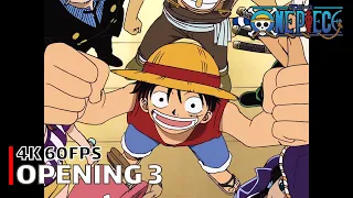 One Piece - Opening 3 【Hikari E】 4K 60FPS Creditless | CC