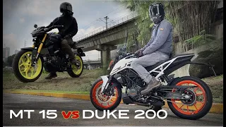 DUKE 200 vs MT 15 | BIKE COMPARISON | Which bike suits you better?