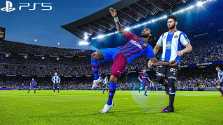 Barcelona Vs Espanyol Ft. Torres, Aubameyang, Traore, | La liga 21/22 | Gameplay & Full match