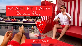 Virgin Voyages Summer Soiree Cruise onboard Scarlet Lady Vlog Day 1 | inc. Cabin Tour & Extra Virgin