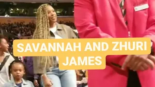 Savannah and ZHURI James | Lakers | Lebron James