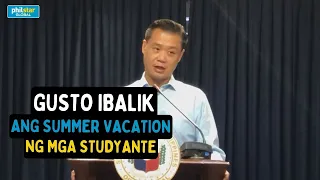 Win Gatchalian gustong bumalik sa lumang academic calendar