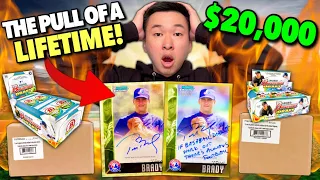 *$20,000 PULL OF A LIFETIME! 😱🔥* I opened $20K in packs until I pulled TOM BRADY'S Bowman autograph!