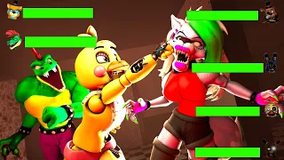 [SFM FNaF] Top 10 HOAXES VS Fights WITH Healthbars