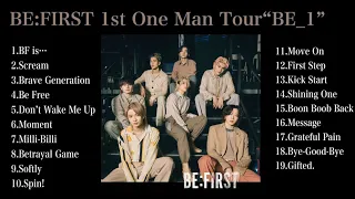 #ビーファースト 【作業用】BE:FIRST 1st One Man Tour "BE_1“ メドレー