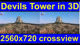 Devils Tower,  Crook County, Wyoming, US in iXYt 3D side-by-side video for VR