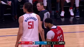 Boban Marjanovic toying with Anthony Davis