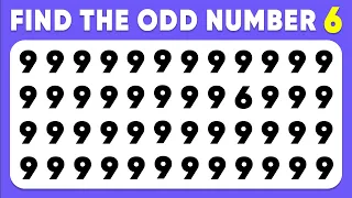 Find the ODD One Out | Find The ODD Number And Letter Edition | Emoji Quiz | Easy, Medium, Hard