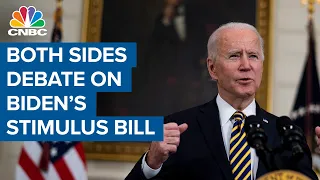 Democratic and Republican representatives debate President Joe Biden's stimulus bill