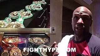 MAYWEATHER EXPLAINS MEANING OF UNDISPUTED; FLOSSES 22 WORLD TITLES AND MOST EXPENSIVE IN WORLD